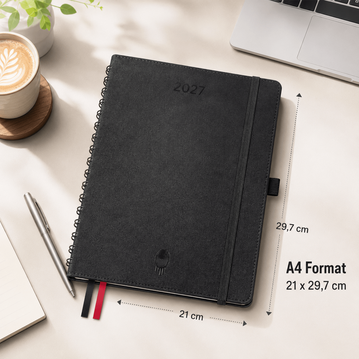 TEMU Colortouch 2027 Appointment Planner, A5 / A4 Calendar, Weekly Planner With Softcover, Ring Binder Appointment Calendar, 30-minute Planner With 2