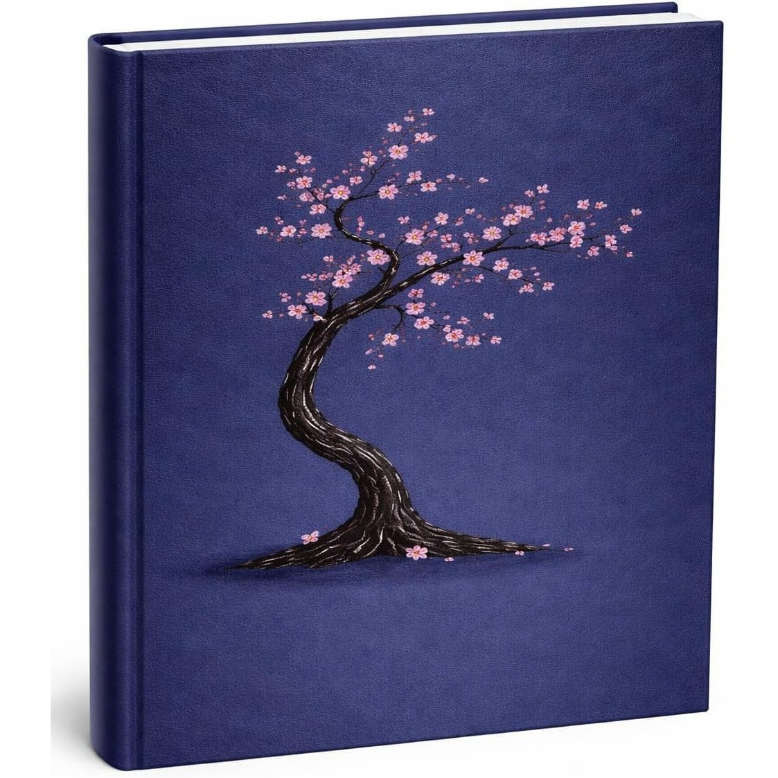 Image of Photo Album For 500 Photos – 10x15 Cm – Grey Faux Leather Cover – Cherry Tree – Double-sided Adhesive Dots For Securing