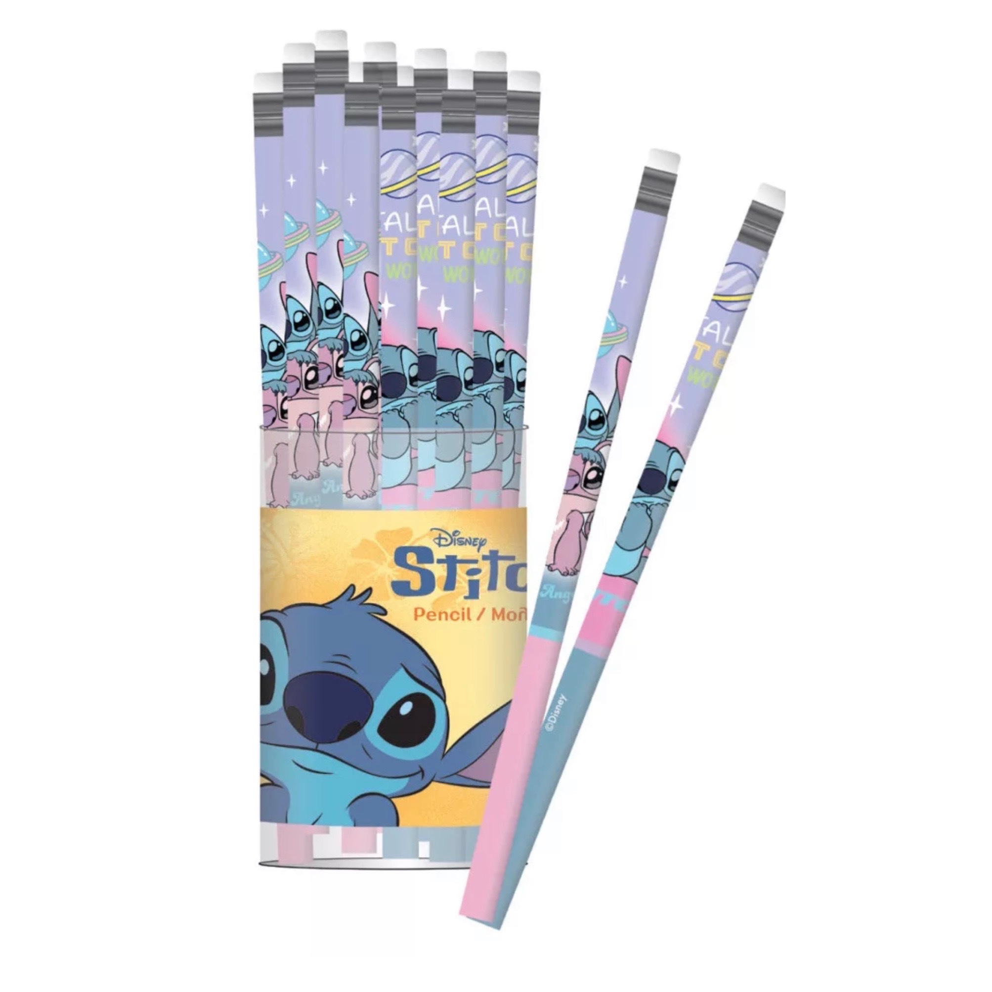 TEMU Disney Lilo und This World 2er Set HB Graphitstift mit Radiergummi