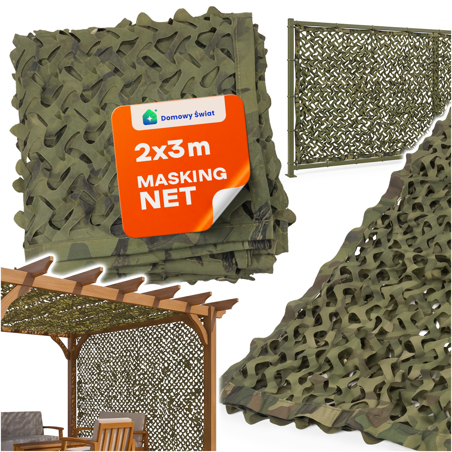 TEMU Filet d'ombrage 2 × 3 m 6 m² en tissu Oxford polyester, écran de balcon limitant solaire et la visibilité sélectionné, surface imperméable