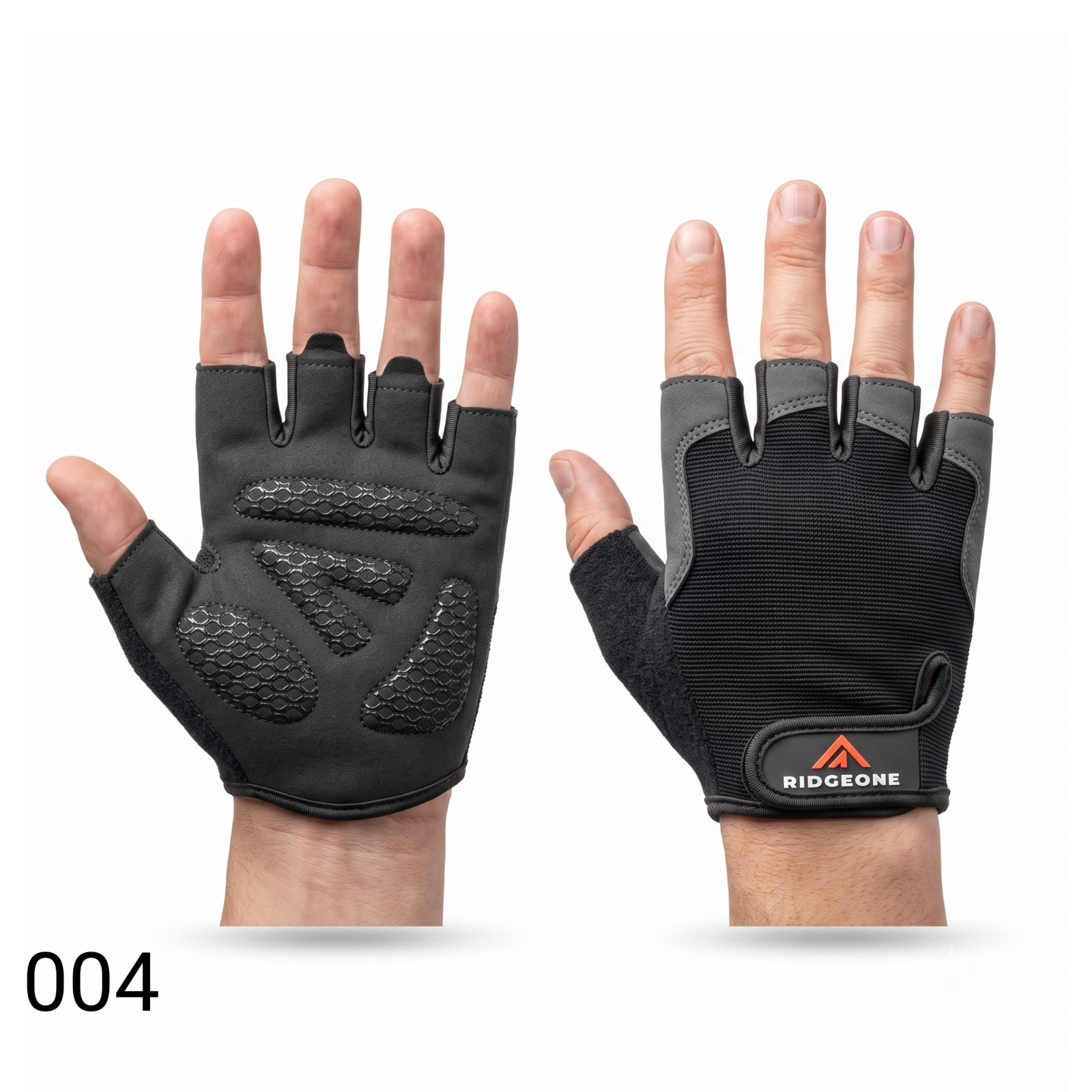 Weight Lifting Gloves with Padded Palm, Fingerless Design