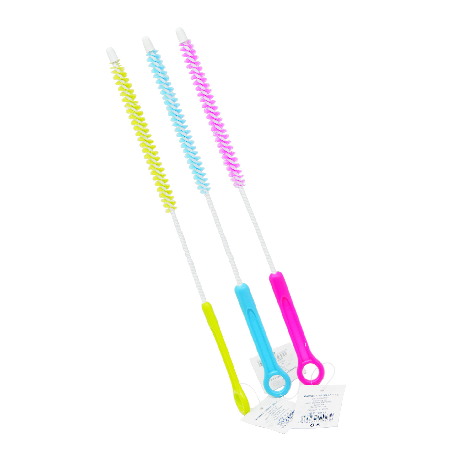 TEMU Cepillo limpiador radiador mango largo / Escobilla para limpieza rejillas radiador / Cepillo flexible limpieza rendijas