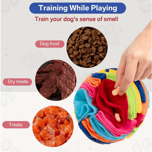 Interactive Snuffle Ball Dog Toy for Natural Foraging Skills