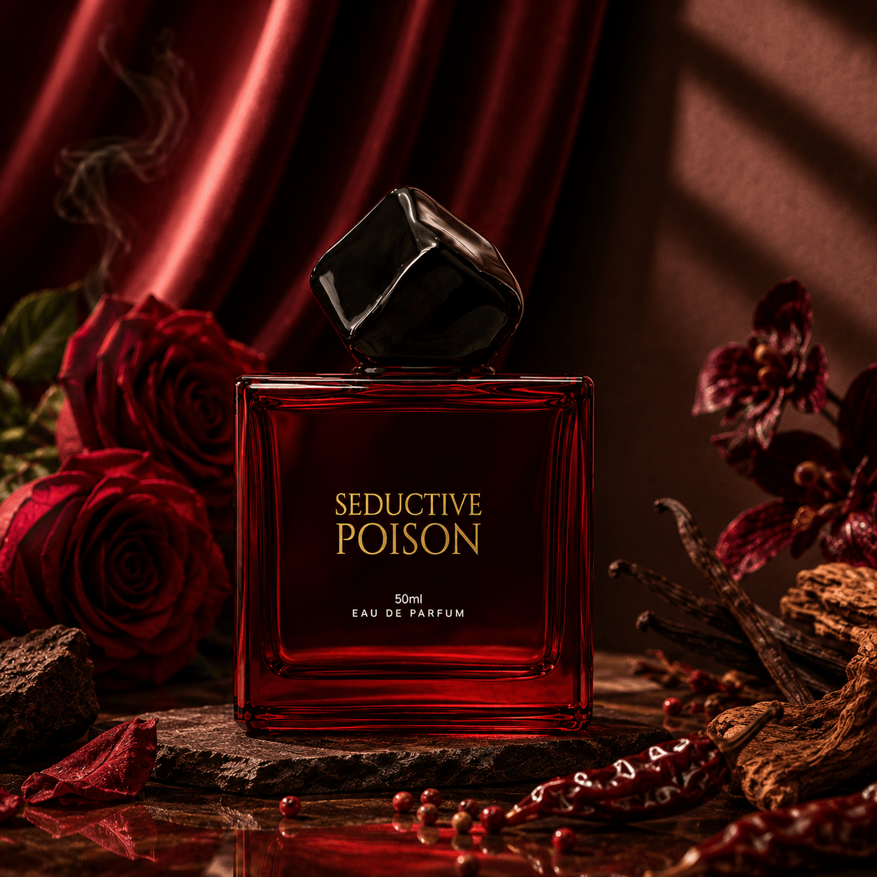TEMU Parfum pour femme 50ml Eau de Parfum florale | Mélange de vanille et de patchouli pour la femme sûre d'elle