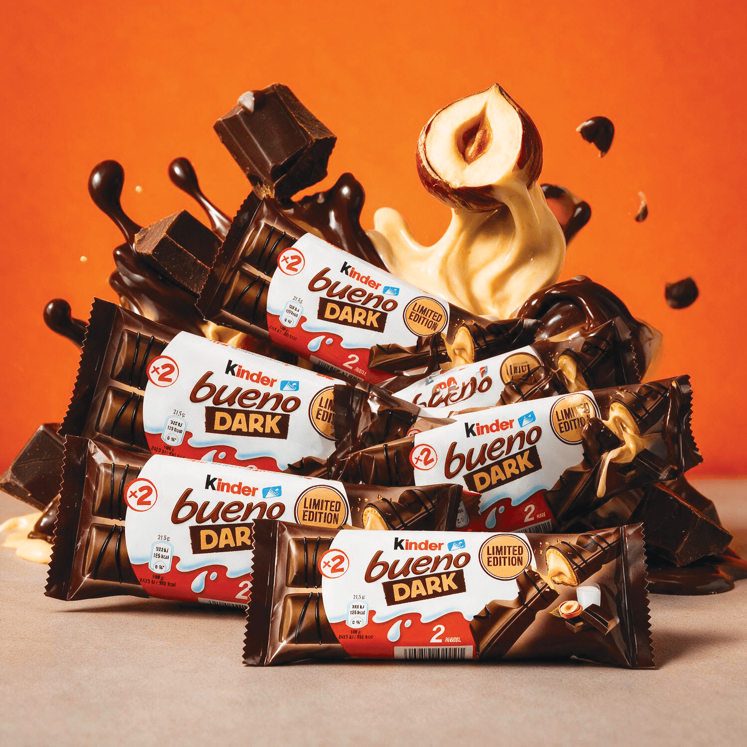 Image of 6er Pack - Limited Edition - Kinder Bueno Dark - 6x43g