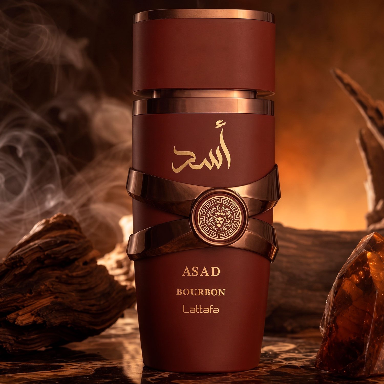 TEMU Lattafa Bourbon Eau de Parfum, Perfume Árabe para Hombre de y Especiado con Notas de , Cacao, Lavanda y Ámbar, 100 ml