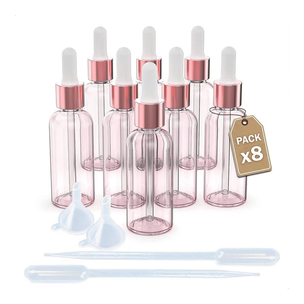 TEMU LG Luxury & Grace de cristal rosa con cierre rosa y blanca Pack 8 x 50 ml - 120 x 37 mm