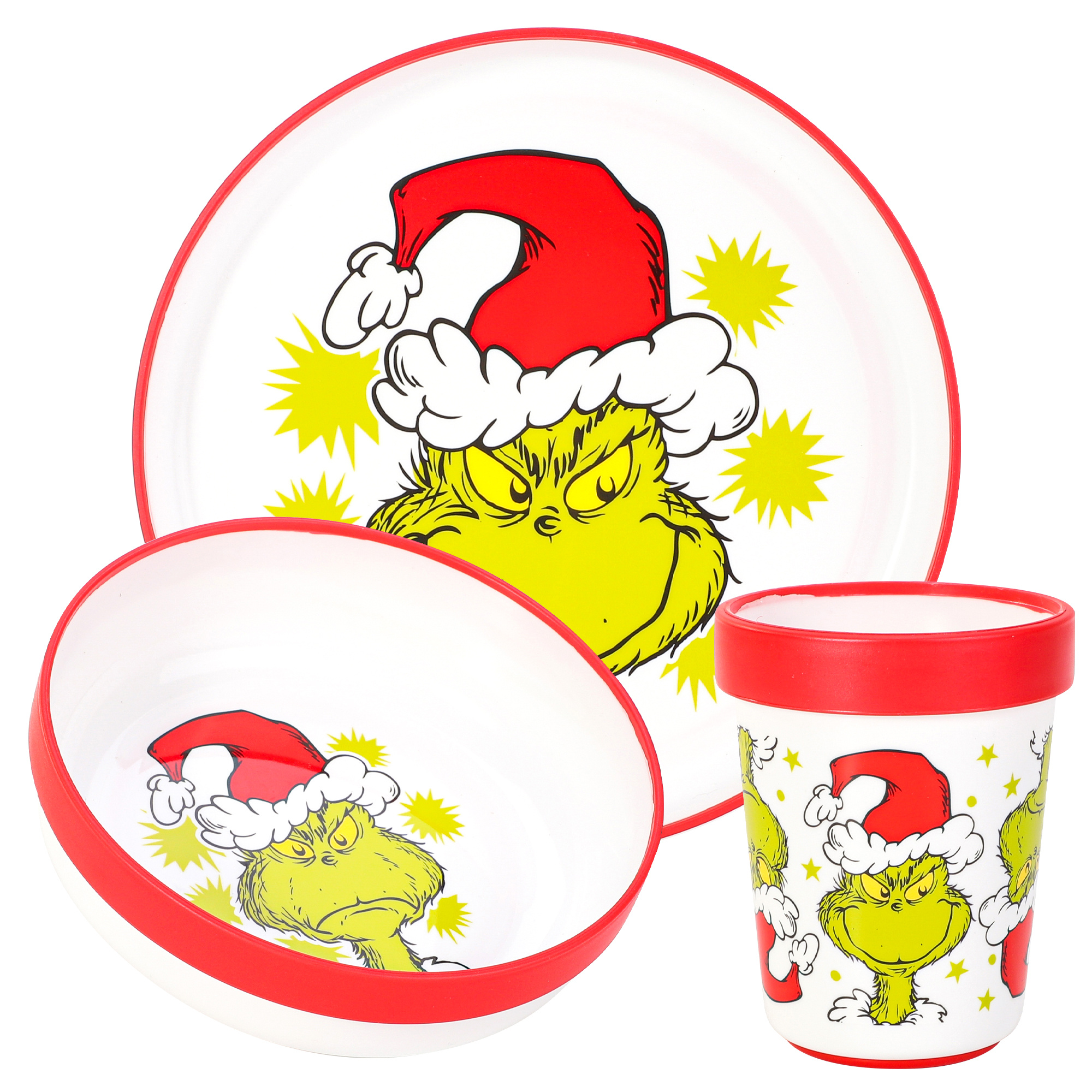 TEMU The 3pcs Reusable Premium Kids Dinner Tableware Set Plate, Bowl & Tumbler, Bpa Free