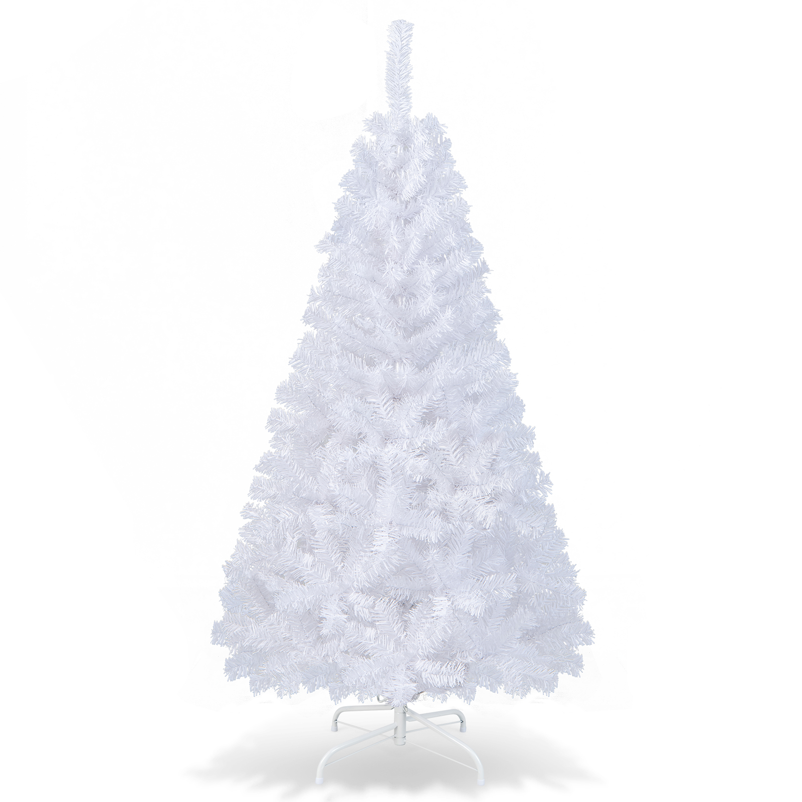 TEMU Arbre de Noël artificiel de 150 cm avec support en métal et aiguilles en PVC, sapin de Noël, arbre artificiel pour les fêtes de Noël