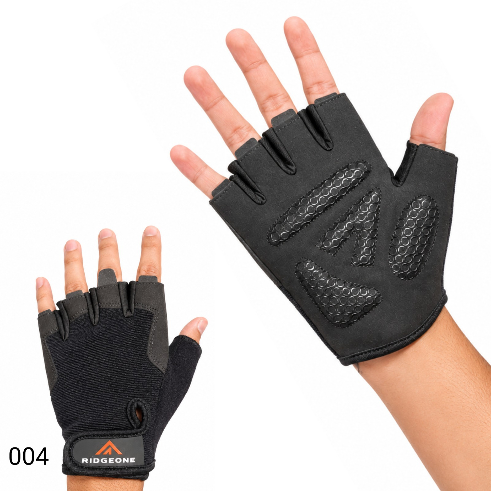Weight Lifting Gloves with Padded Palm, Fingerless Design