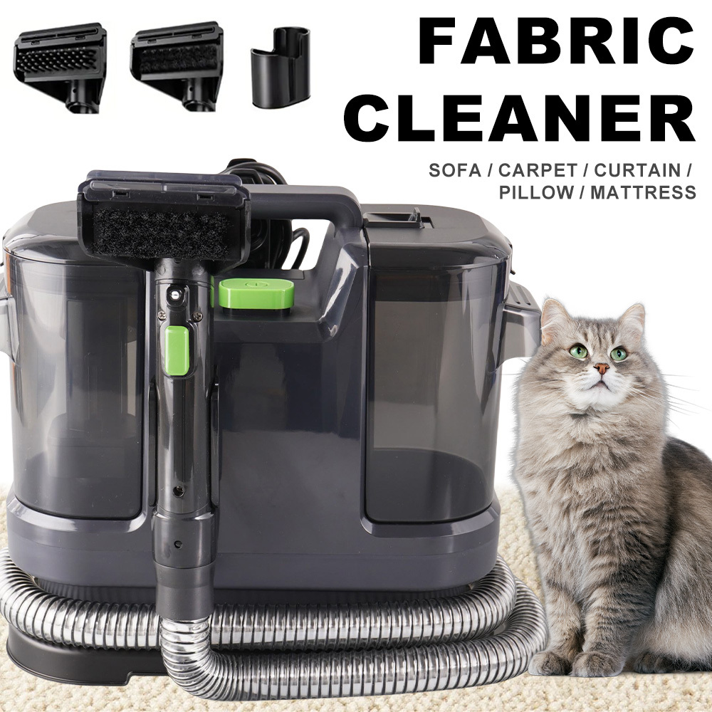 Portable Handheld Carpet Cleaner, Portable Carpet And Upholstery Cleaner, Couch Cleaning Machine With 12 Kpa , Deep Cleaning For Carpets, Sofas, Curtains, Car Interior Stains, Stairs, Pet Friendly