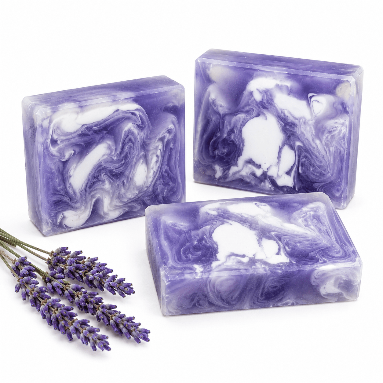 Glycerin Soap Lavender With Milk – 3pcs G – Handmade Fragrant Soap