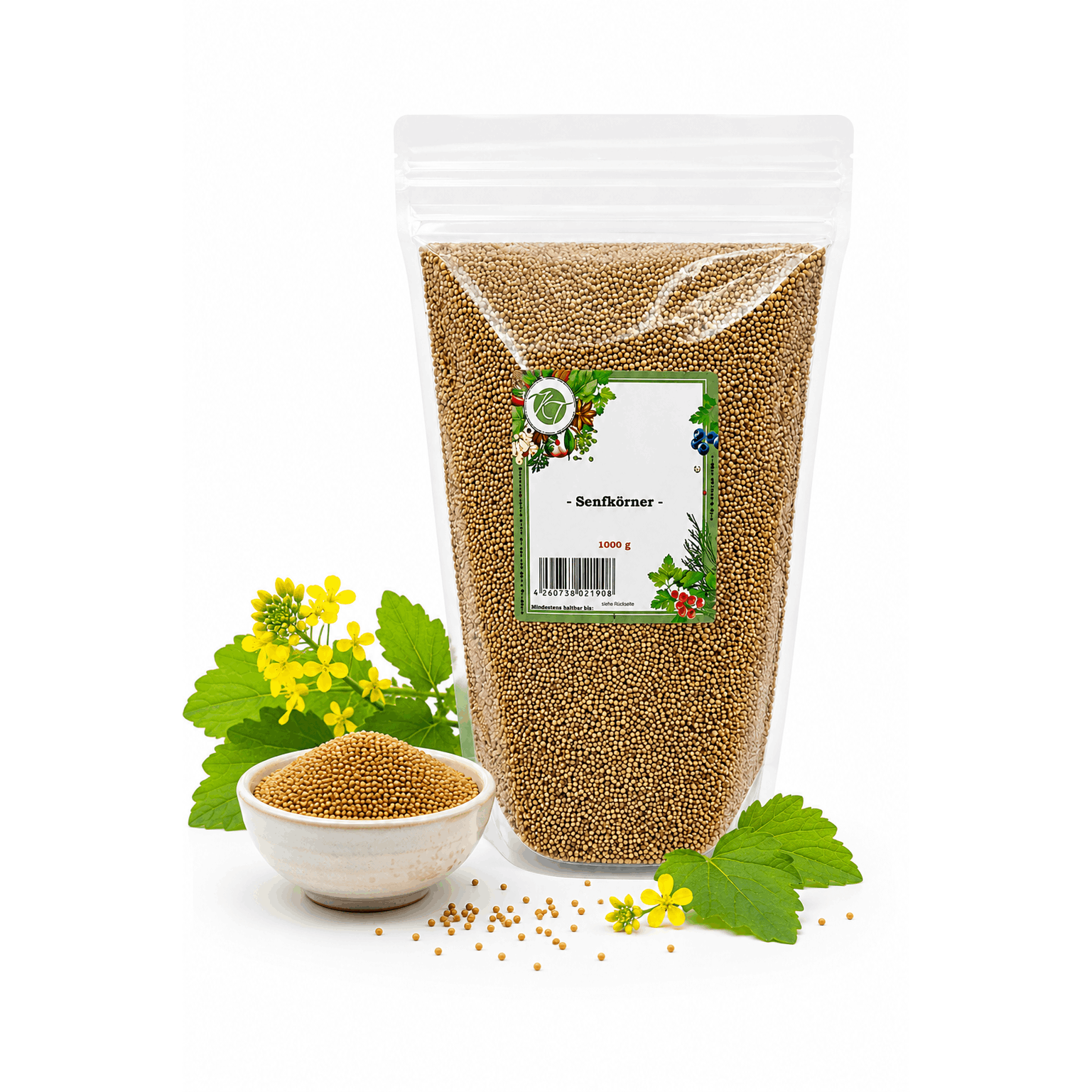Image of Kt Whole Food-grade Mustard Seeds For Pickling And Seasoning - 1a Quality
