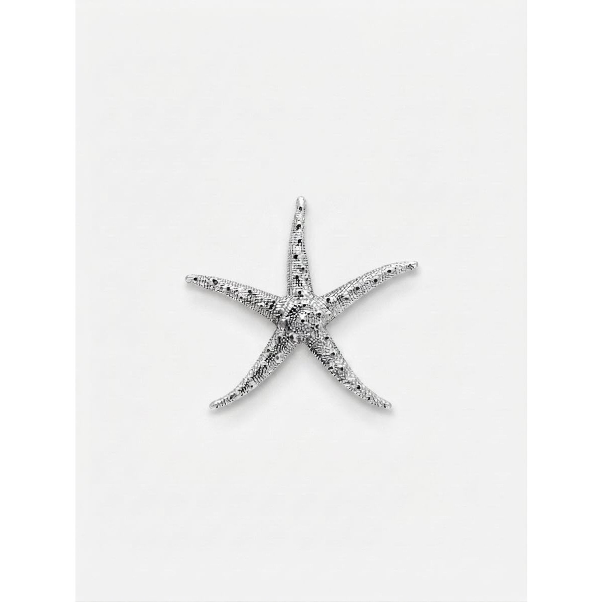 Women's 925 Sterling Silver Large Heavy Sea Star Fish Pendant