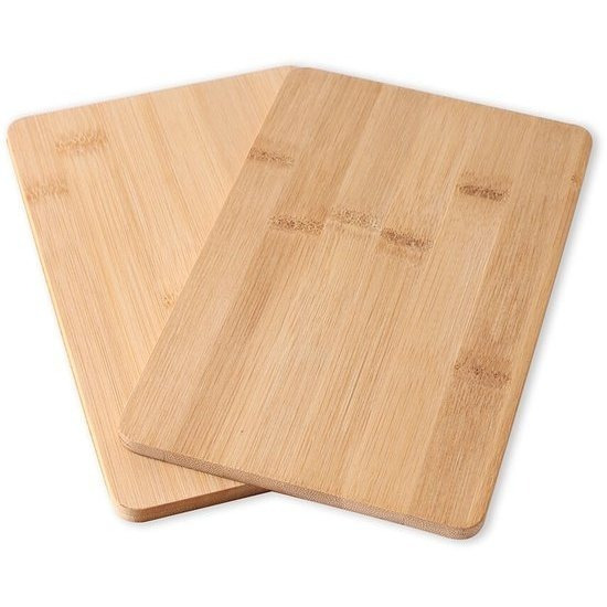 TEMU Michelino Bamboe Snijplank Set 2 Stuks – Snijplank – Broodplank – Serveerplank – Houten Snijplanken – Bamboe – Keuken Plank – 22x14 cm – Compact