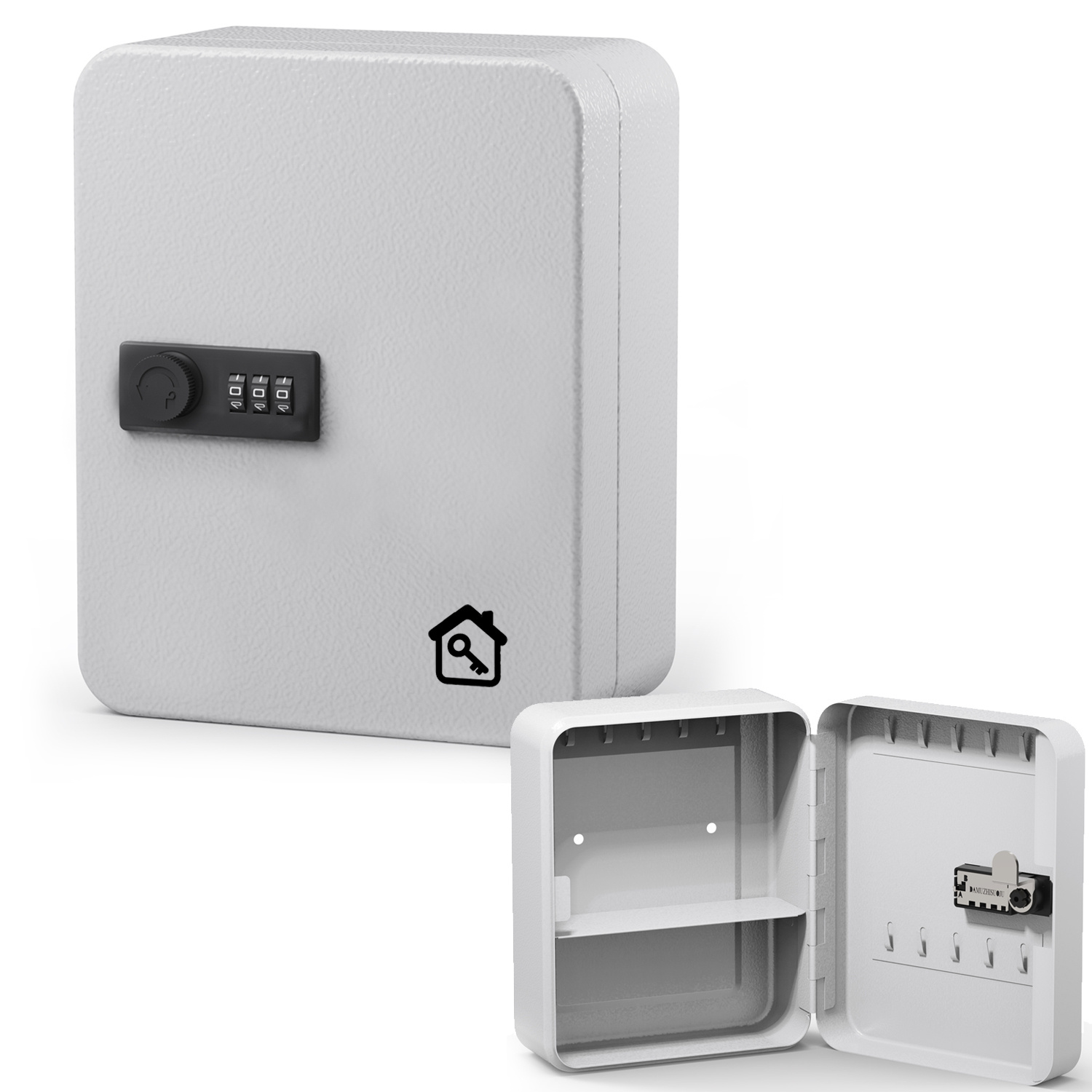 Image of Key Cabinet With Combination Lock, Key Lock Box With Code, Key Box, Combination Lock, Key Holder Lockbox Key Box For Cabinet, Size:20 X16 X 8cm