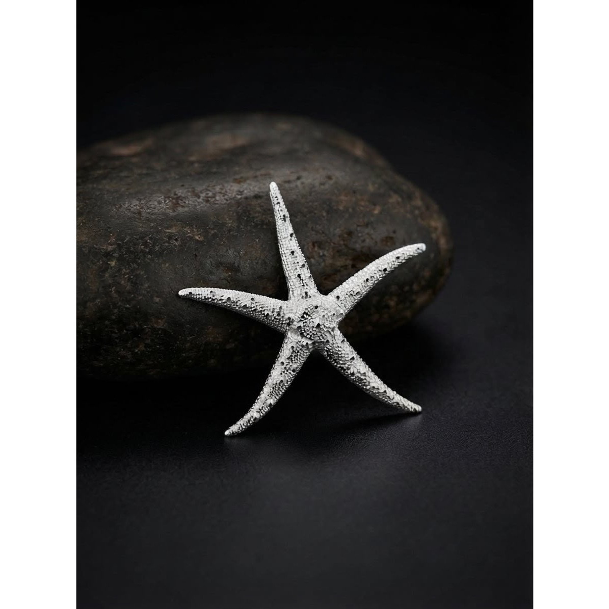 Women's 925 Sterling Silver Large Heavy Sea Star Fish Pendant
