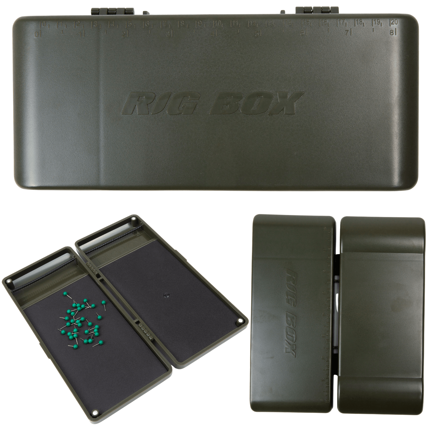 Image of Magnetic Rig Box – Magnetic Pre-rig Box For Carp, Feeder And Bottom Fishing, . 30 Fastening Pins, For Pre-rigs Up To 21 Cm