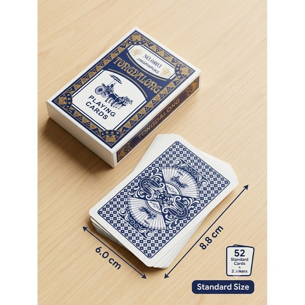 Premium Playing Cards Durable Plastic-coated Deck, Standard Size For Family Games, Magic Tricks & Party Entertainment