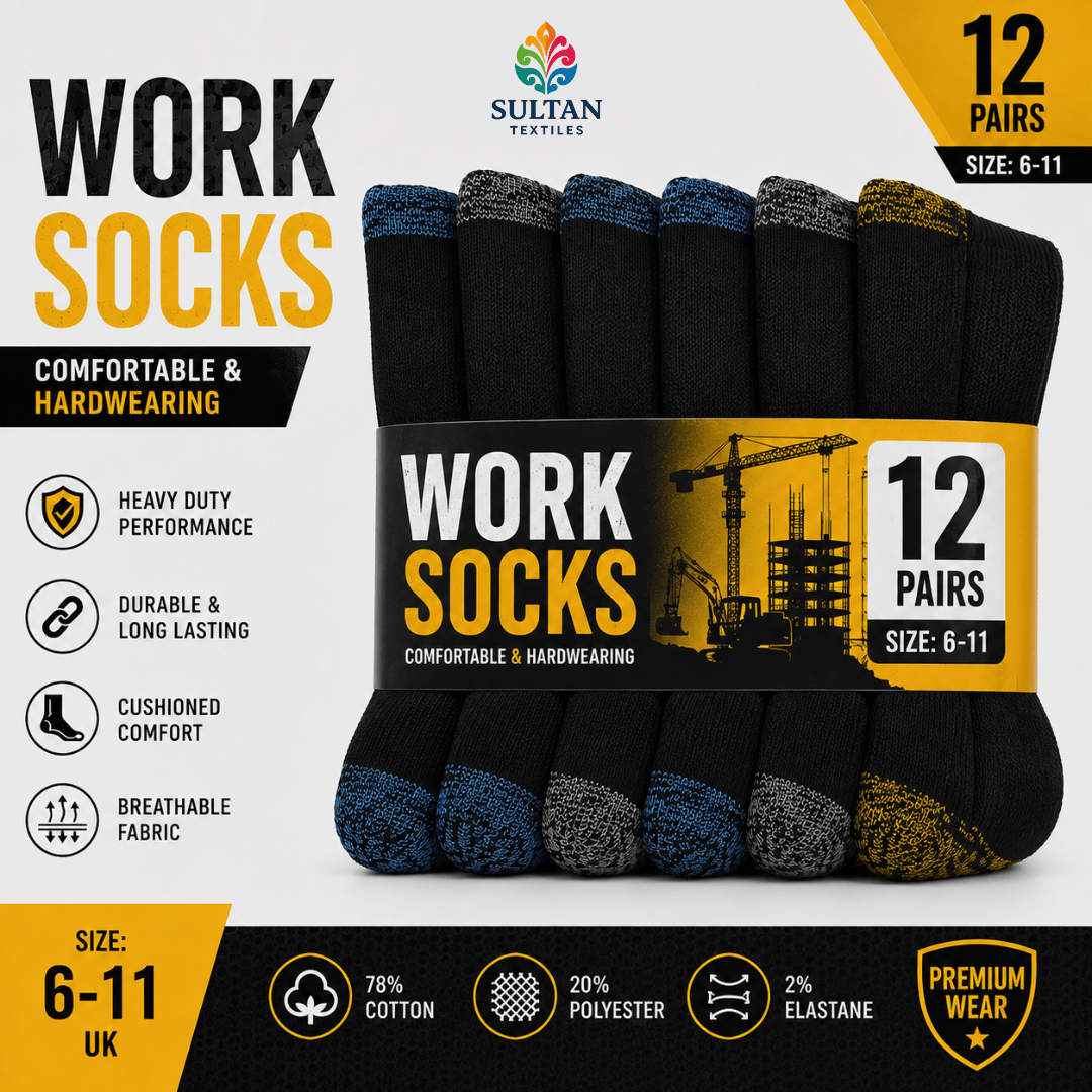 TEMU Textile - 12 Pairs Men' Color Crew Socks - Assorted Colors Crew Socks, Random Color Versatile Socks For Home And Outdoor Use