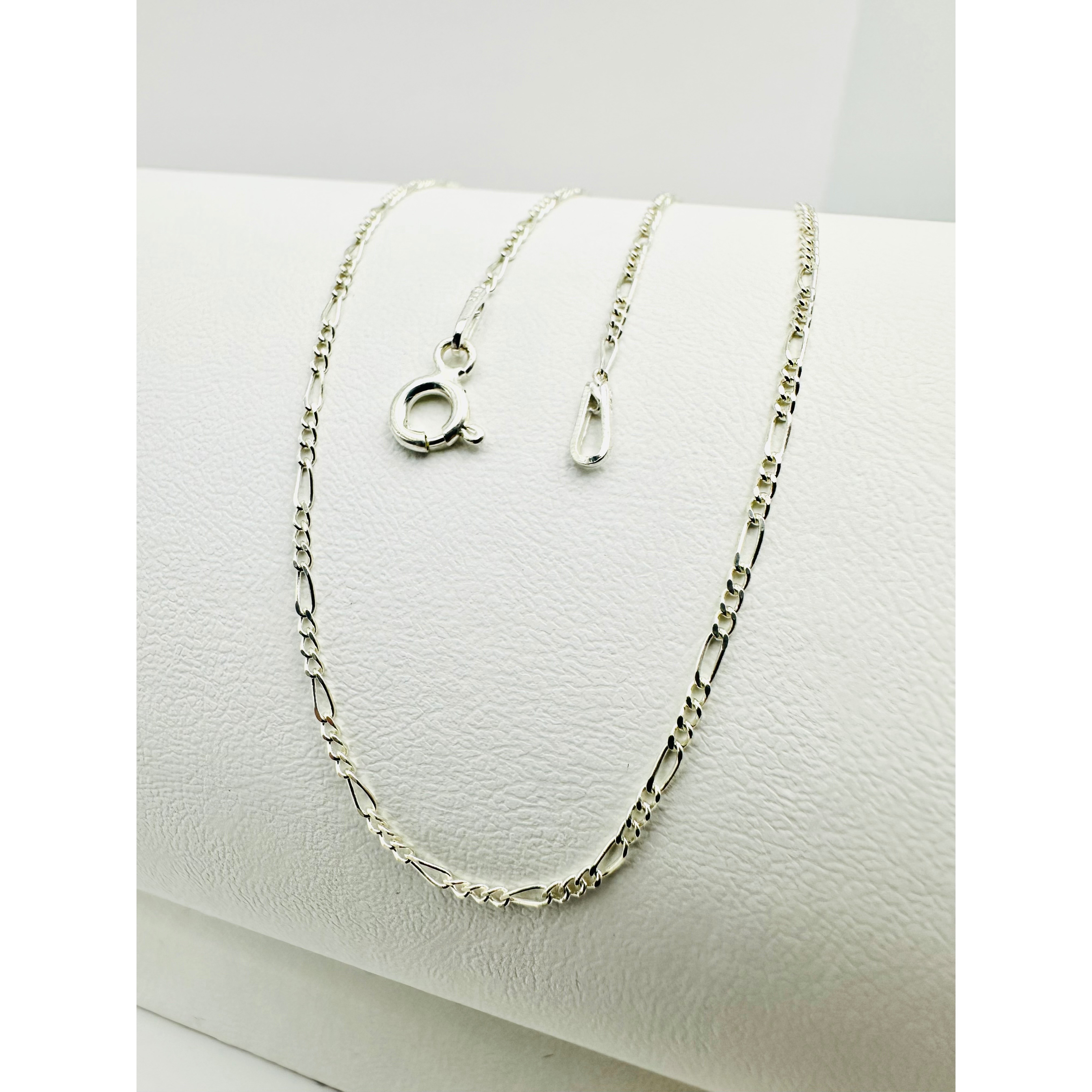 TEMU 925 Sterling Silver Fine Chain Necklace 18” 20” 22” 24” - 1mm Width - All Length