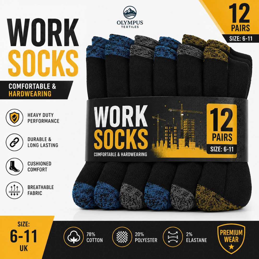 TEMU Textile | 12 Pairs Men' Color Crew Socks | Random Color Crew Length Socks, Soft And Comfortable Daily
