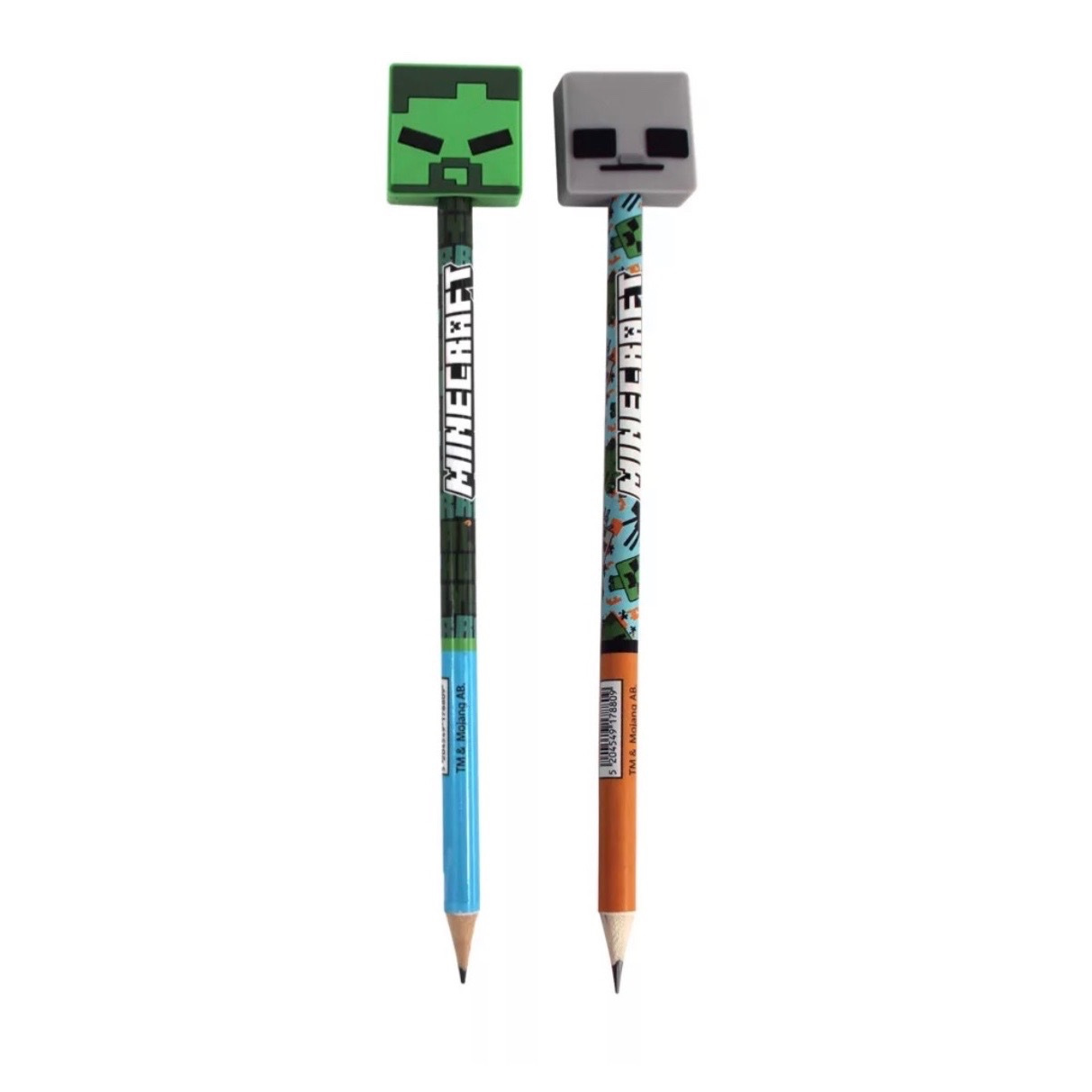 2-pack Pixel Hb Pencil-shaped Erasers With Eraser Tip