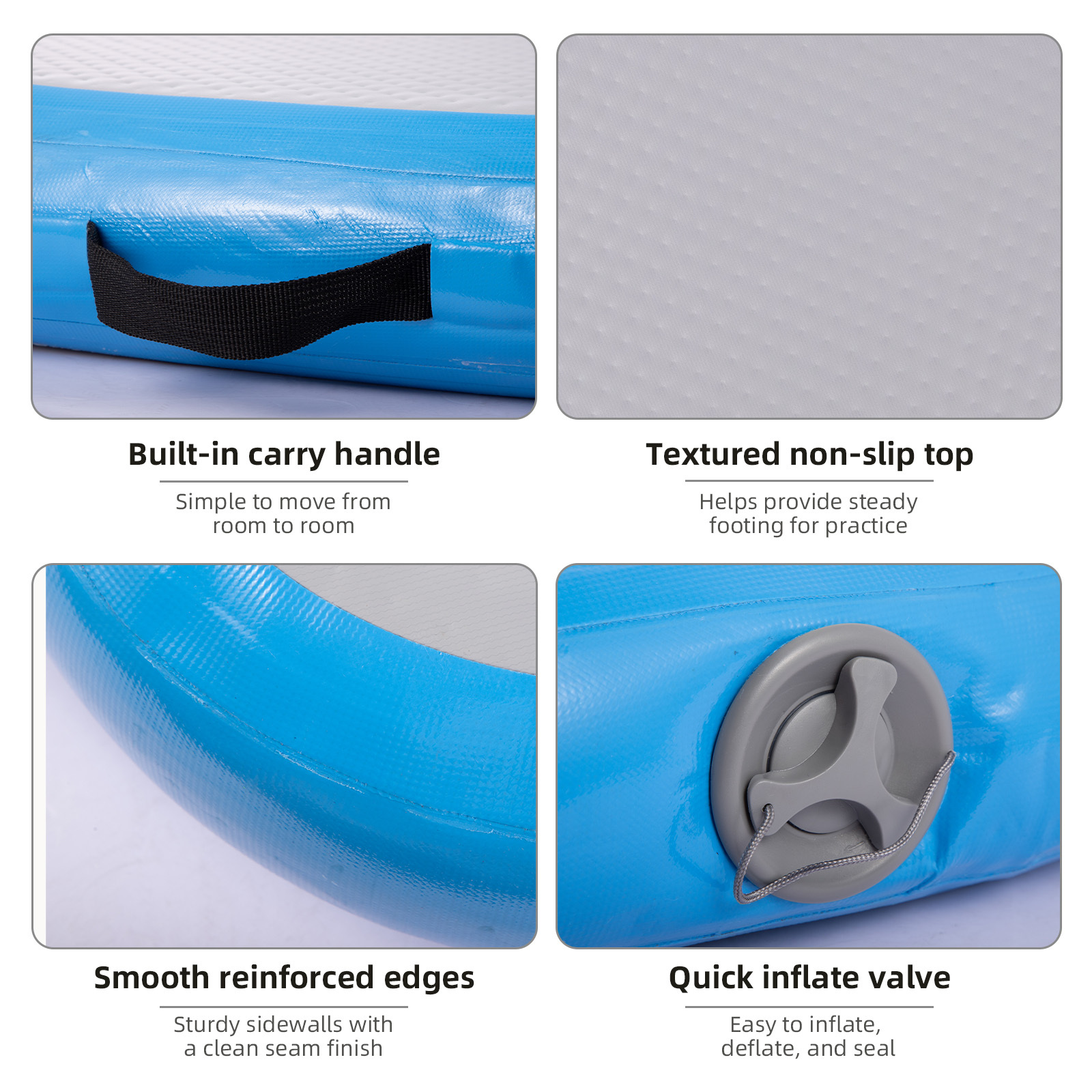 Inflatable Gymnastics Mat for Yoga & Dance Training