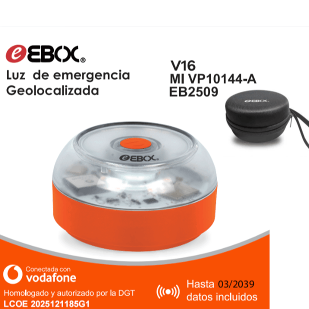 TEMU V16 CON REGALO Luz de Emergencia Geolocalizada Seal V16 Homologada DGT, Certificada por la DGT con número de certificación