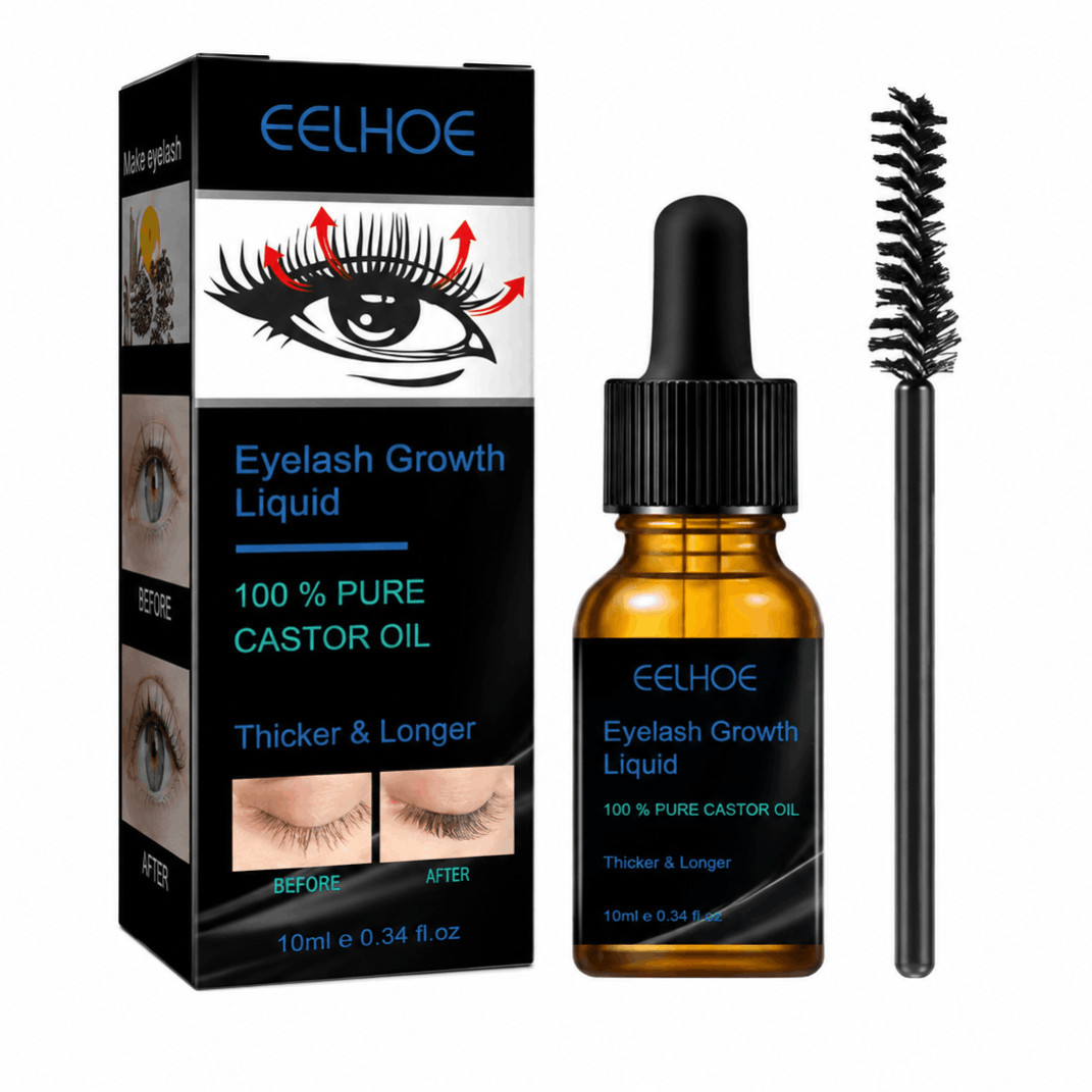 Image of Everlyx - Eyelash Growth Serum 10ml - Castor Oil Natural Serum - Stimulates , Stronger, And Lashes - Daily Nourishing Treatment For Stunning Looks - Shipping To Spain In 24/48h