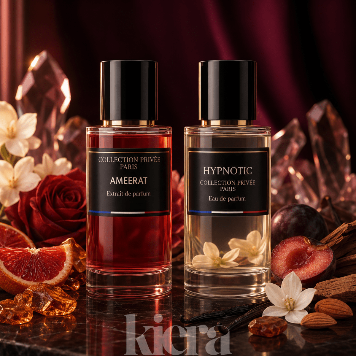 Lot Of 2 Perfumes Collection Privée – Ameerat De Parfum 50 Ml + Eau De Parfum 50 Ml – Floral, Gourmand, And Fragrances – Gift Box