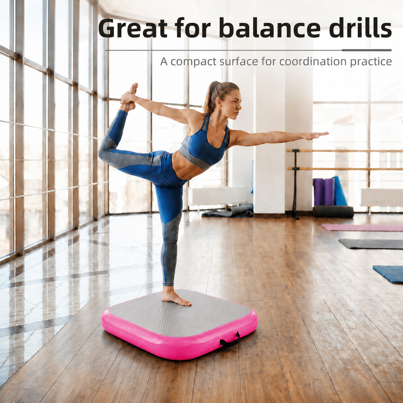 Inflatable Gymnastics Mat for Yoga & Dance Training