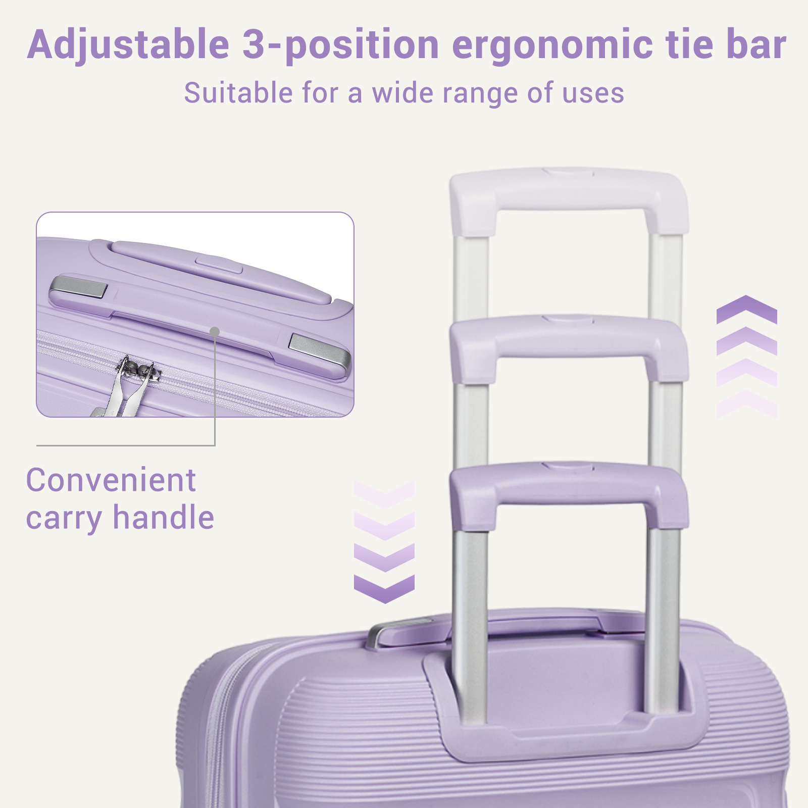 KONO 28-Inch Large Capacity Hard Shell Check-In Suitcase