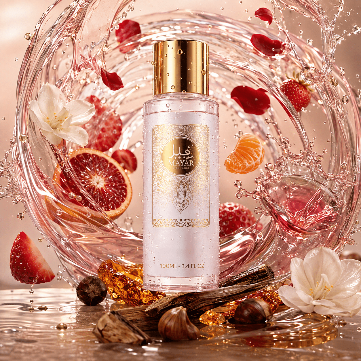 TEMU Room 250 Ml - Home Fragrance With Strawberry, Red Orange, Rose, Jasmine, Vanilla, Amber And Sandalwood