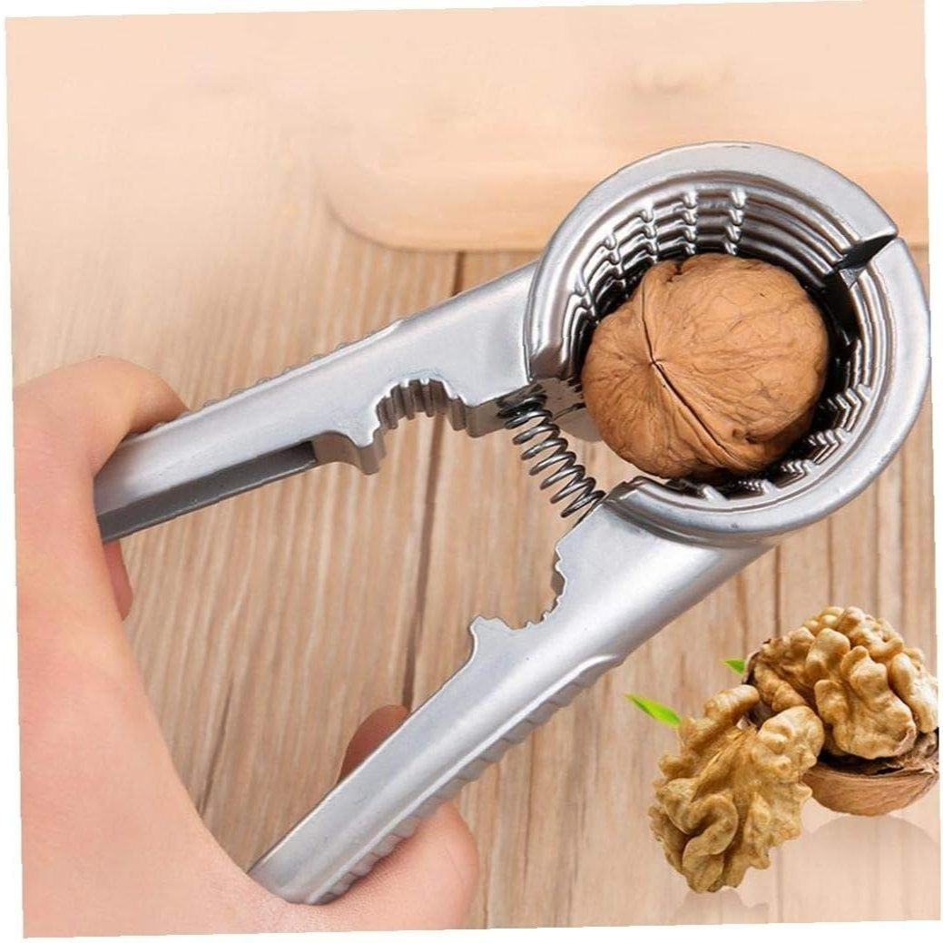 Image of Universal Nutcracker For Nuts - Ideal For Italian Nuts, , Chestnuts, And | Ergonomically Designed Tongs To Easily Crack Shells.