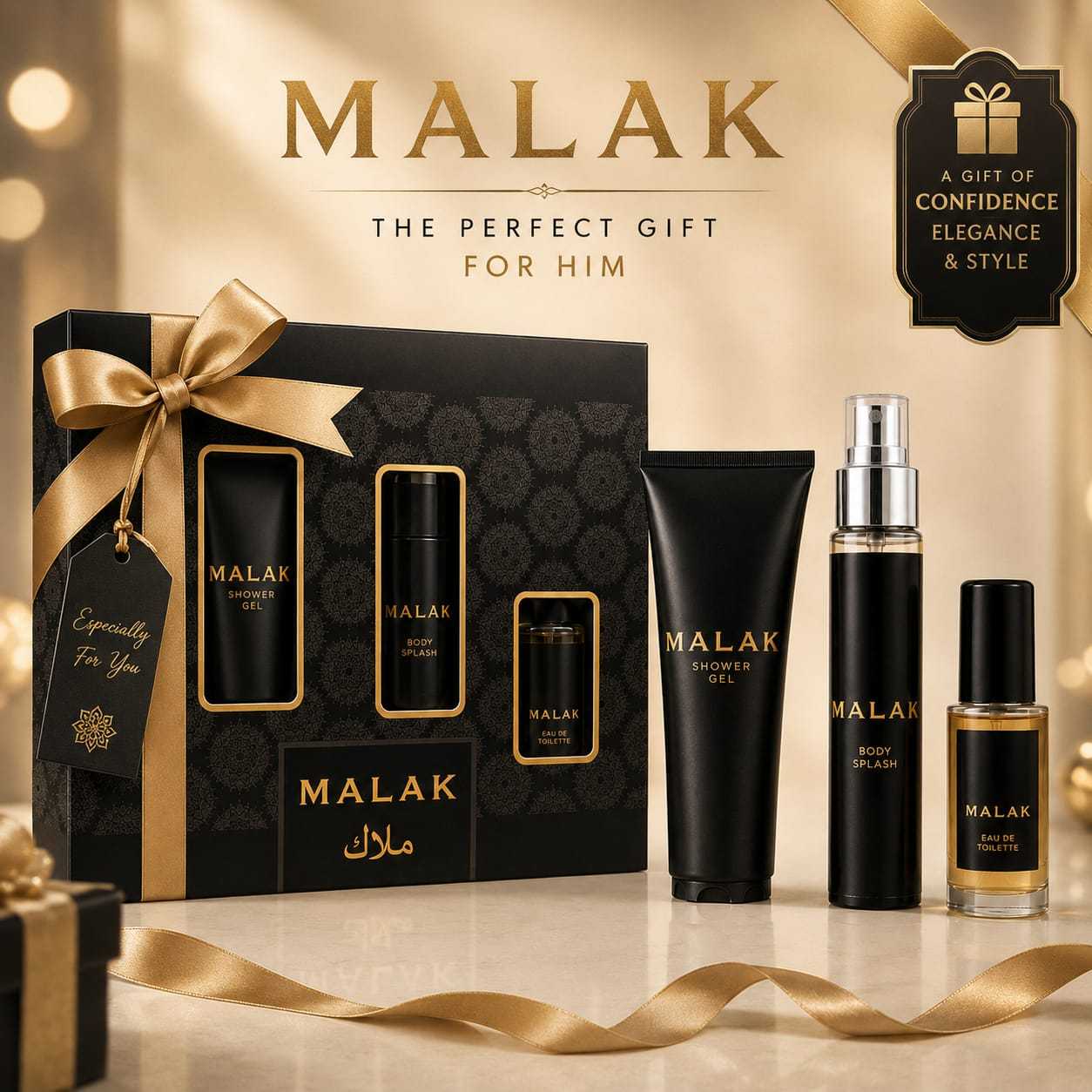 TEMU Set de regalo compuesto por gel de ducha, y eau de toilette.