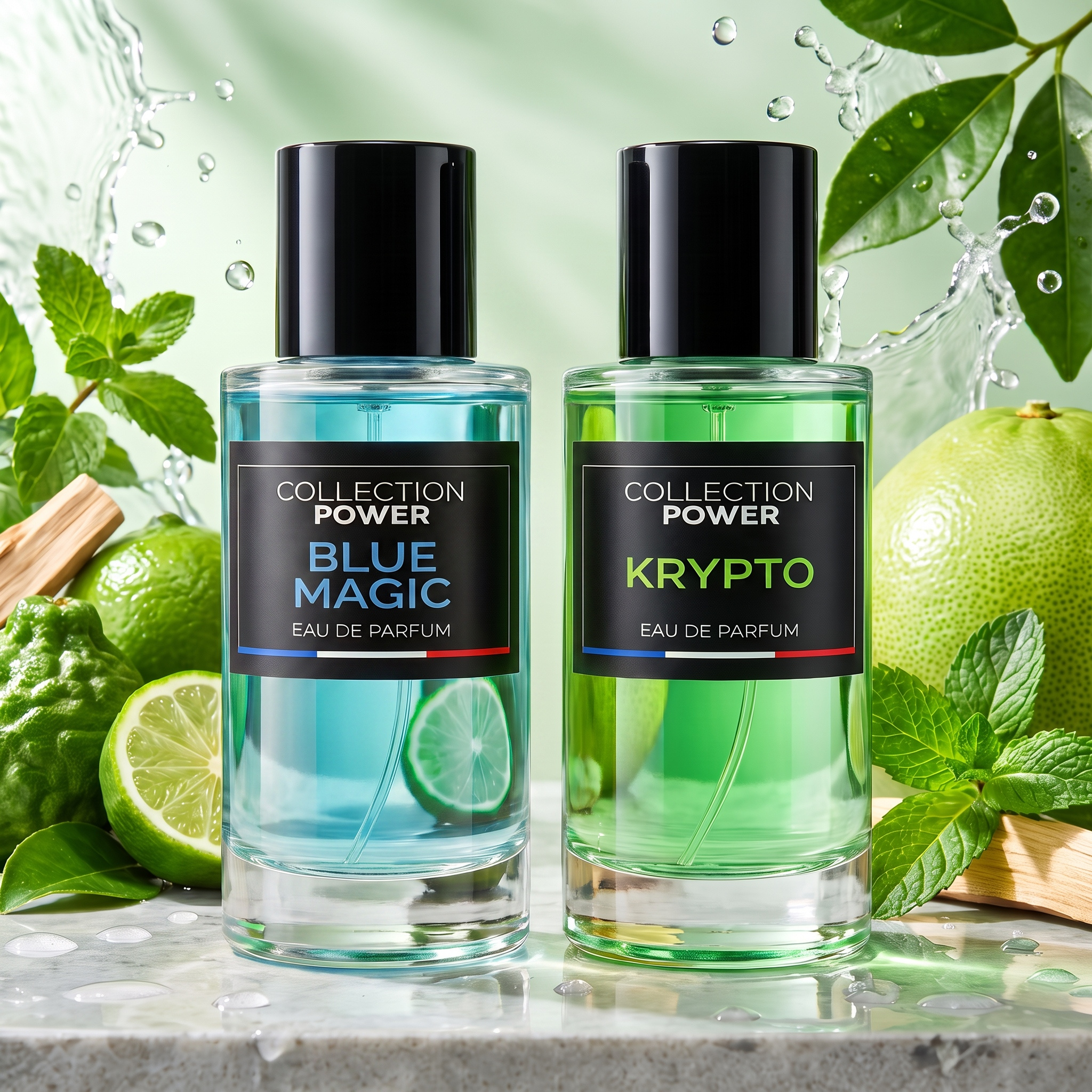 Freshness Magic 50ml & Krypto 50ml, 2 Eau De Parfums With Citrus, Aromatic, And Notes