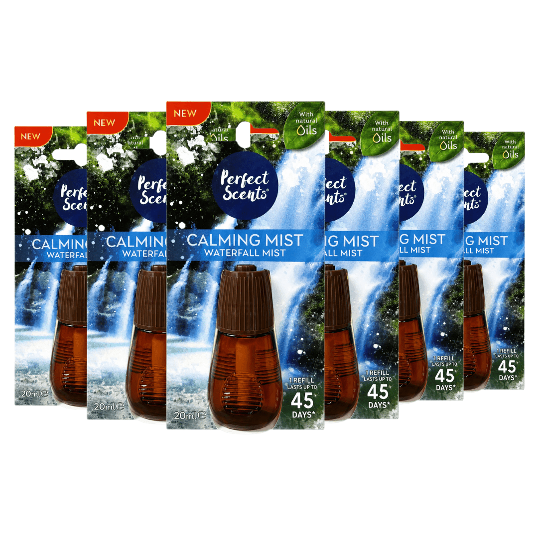 TEMU Calming Mist Air Freshener Refill With Natural Oils, Lasts Up To 270 Days Pack Of 6