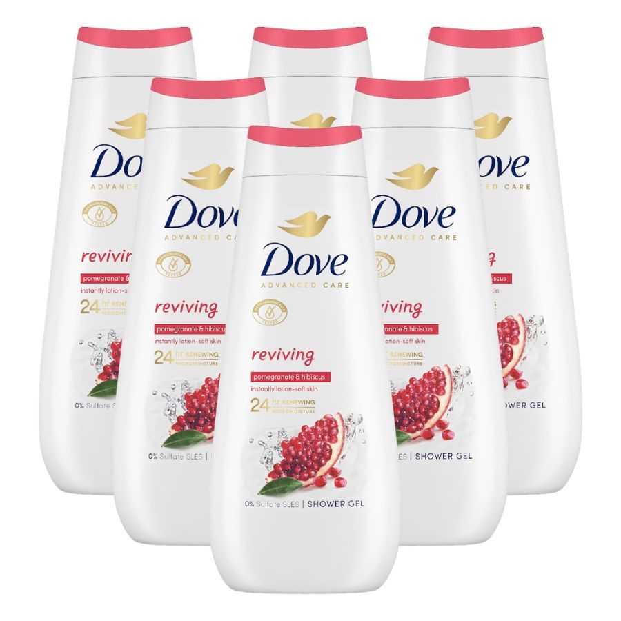 TEMU Pomegranate & Hibiscus Shower Gel (6 X 225ml)