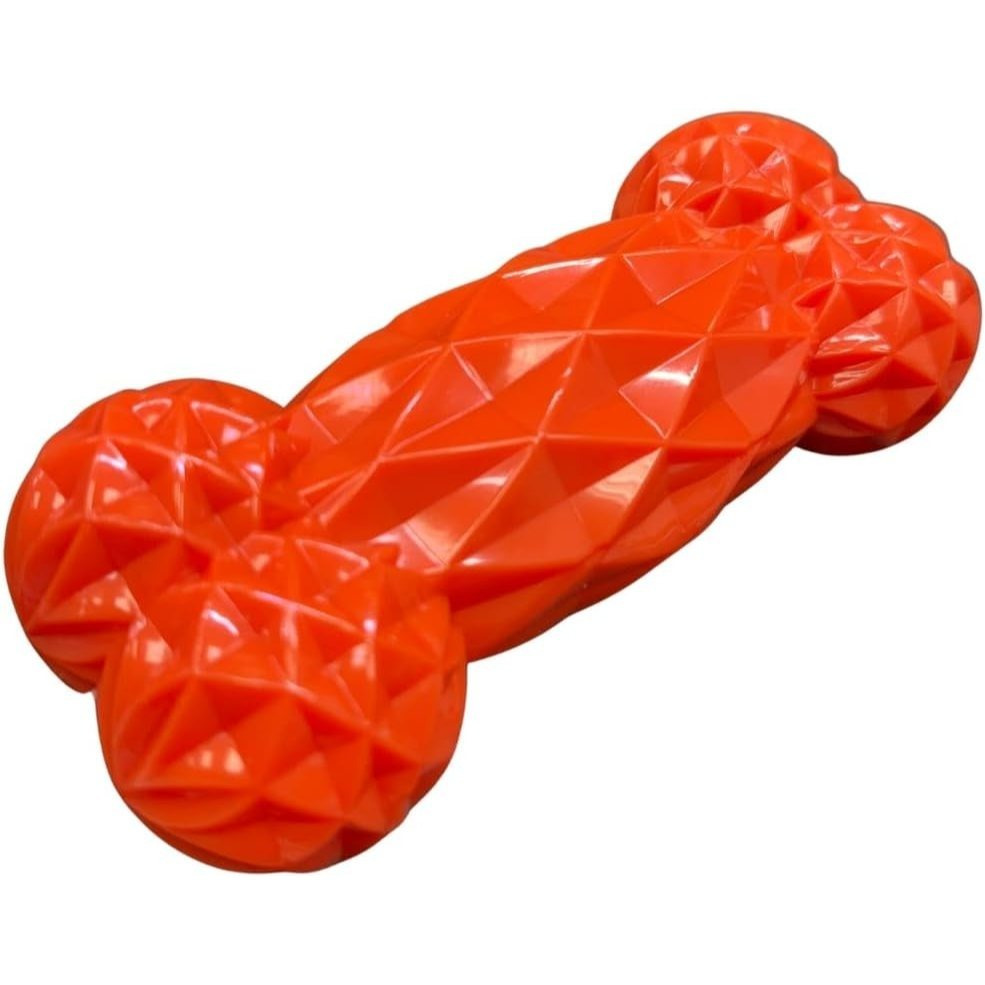 Dog Bone & Dumbbell Squeaky Toy 2-Pack