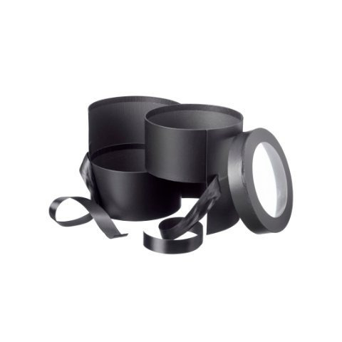 TEMU Round Shaped Double Hat Box With Lid: Floral, Gift, Valentine, Mother's Day Storage
