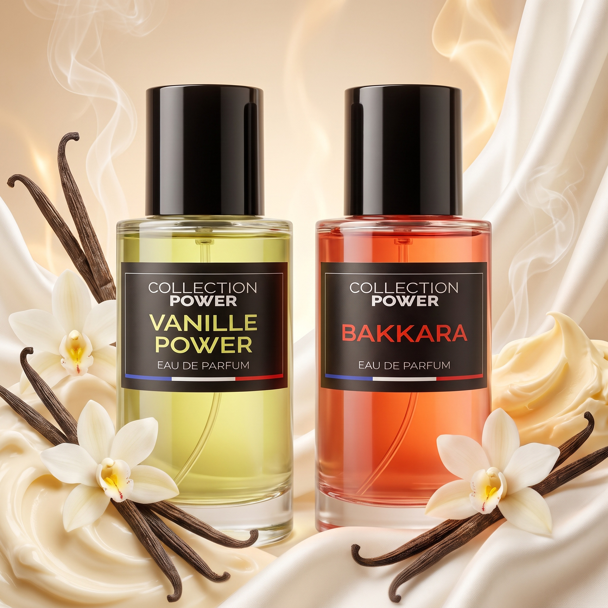 Duo Power Vanilla Power 50ml And 50ml, 2 Perfumes With Vanilla, Amber, Floral And Notes