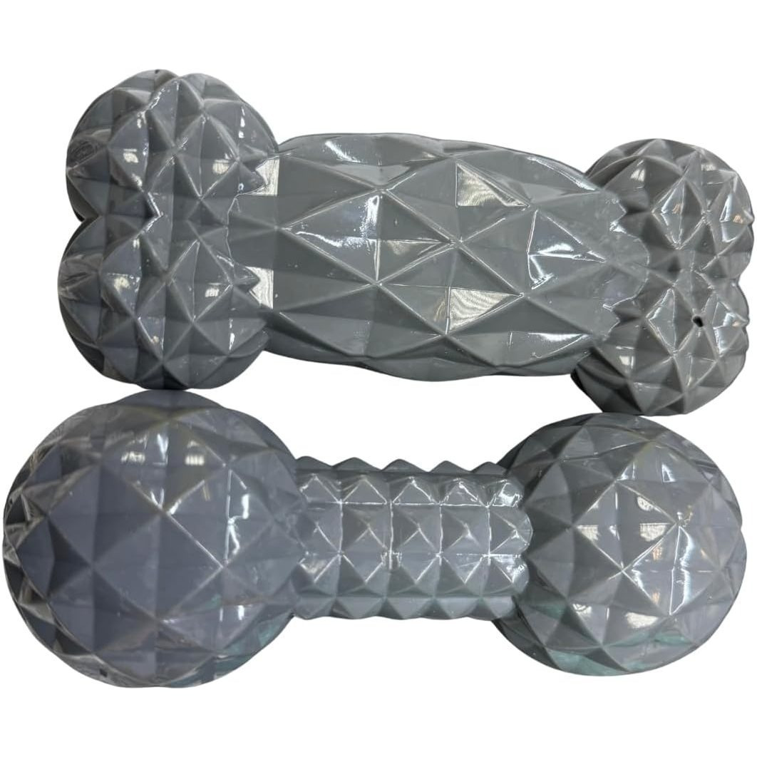 Dog Bone & Dumbbell Squeaky Toy 2-Pack