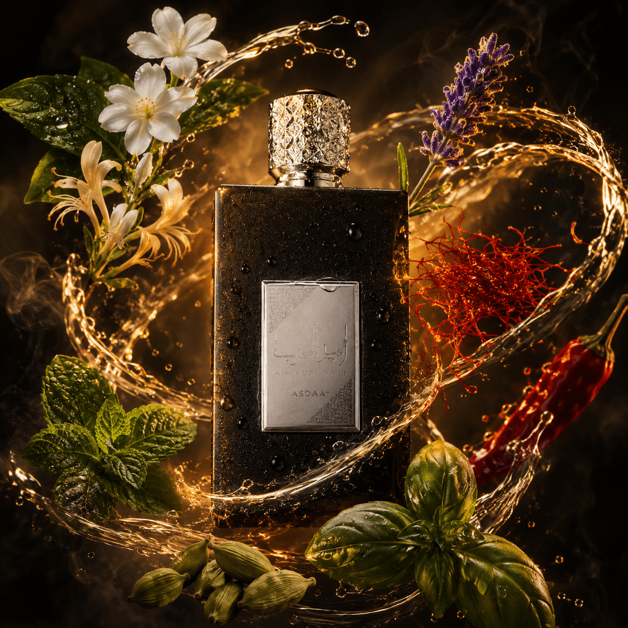 Image of Perfume For Men 100 Ml - Oriental Spicy Perfume With Notes Of Jasmine, Lavender, Saffron, Mint And - And Elegant Scent
