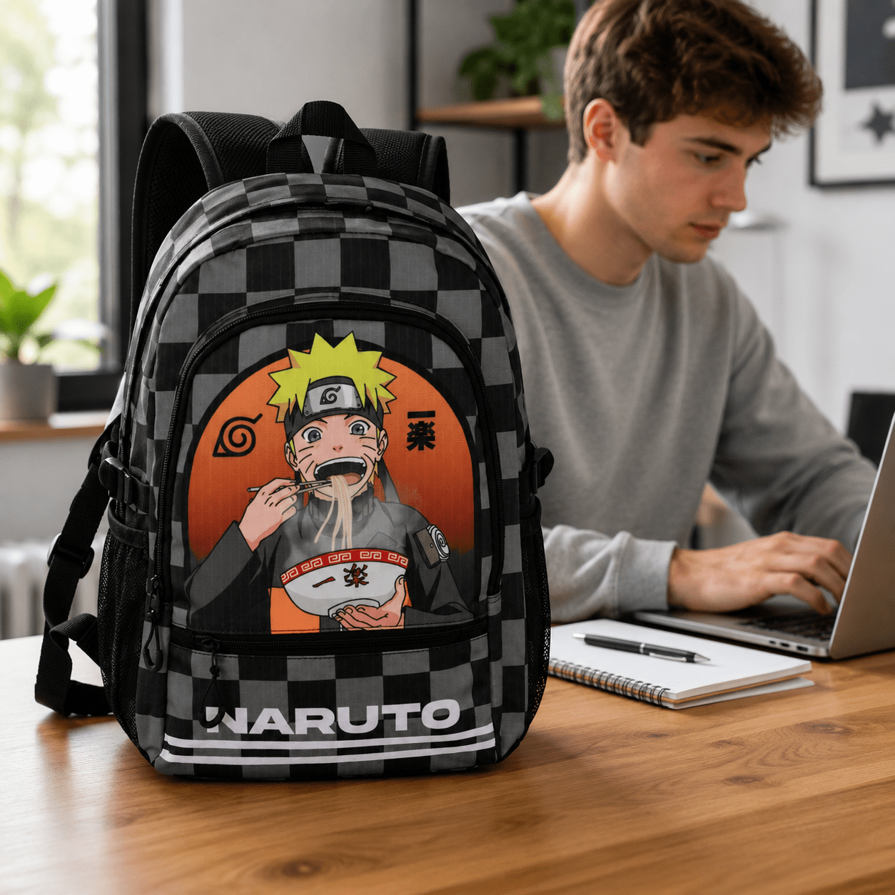 Image of School Backpack Two-compartment Black 44x31x18 Cm