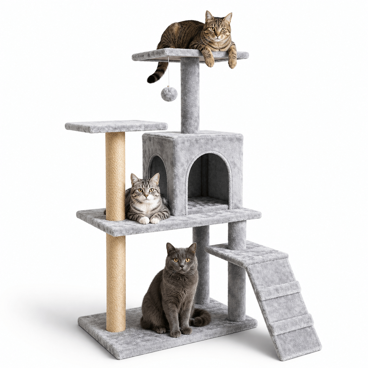 TEMU árbol para gatos, árbol rascador para gatos, rascador para gatos, para gatos, rascadora para gatos, árbol gato grande, rascador gato con casa,