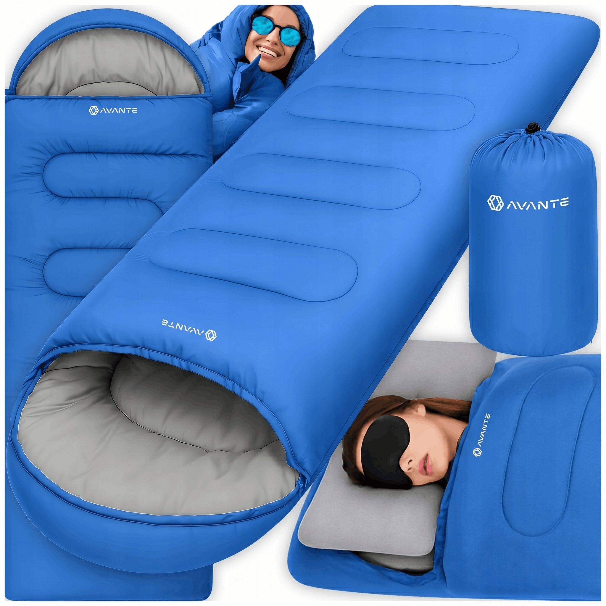 TEMU SAC DE NUIT DE TOURISME KOŁDRA AVEC CAPUCHE 210X75Cm LÉGER CAMPS. Sac de Couchage de Camping Imperméable pour l'Été et de Transition. Garnissage