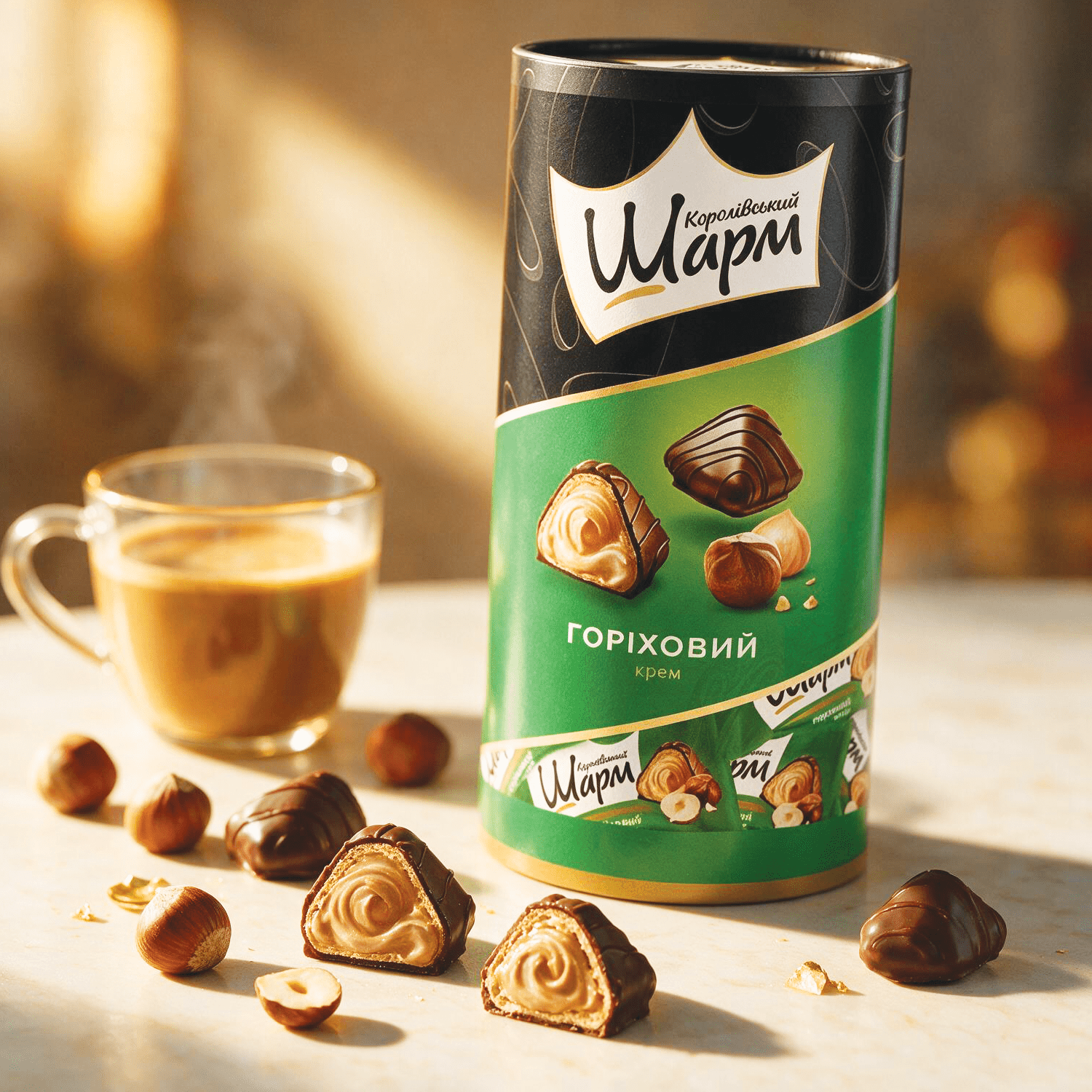 Wapu - Bueno Snack - Green - 235g - Crispy Wafer With Hazelnut Filling And Cocoa Containing Fat Icing