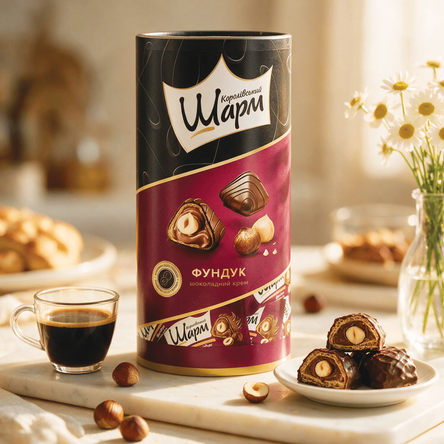 Wapu - Nasch Bueno - Lila - 235g - Crispy Wafer With Chocolate Filling And Whole Hazelnut
