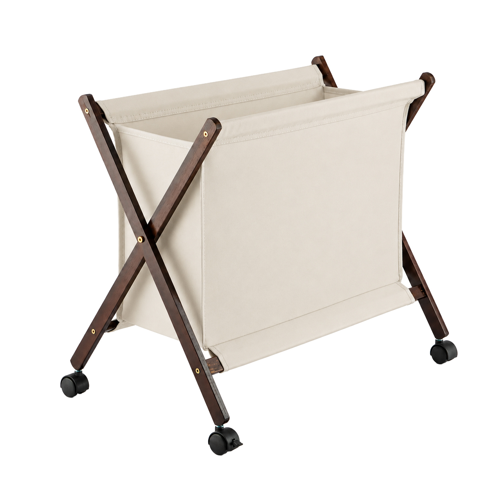 Foldable Large Laundry Hamper with Lockable Wheels